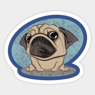 pug dog Sticker